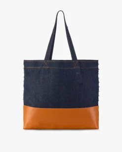 Nude Project Allday Shopper Bag Denim Clearance