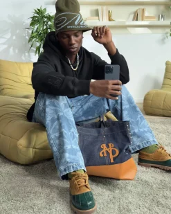 Nude Project Allday Shopper Bag Denim Clearance