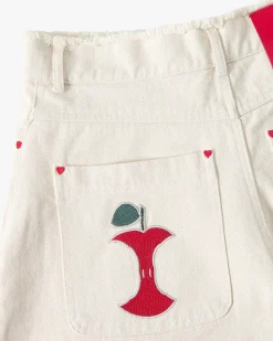 Nude Project Apple Crew Denim Shorts Raw Hot