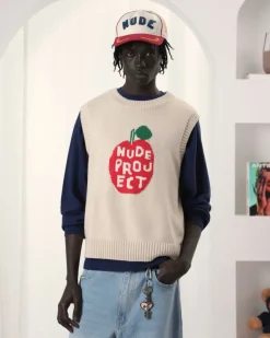 Nude Project Apple Crew Knit Vest Outlet