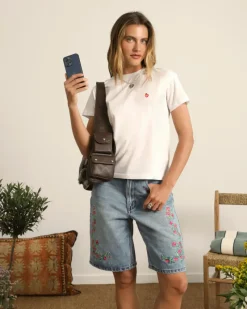 Nude Project Apple Crew Slim Tee White Fashion