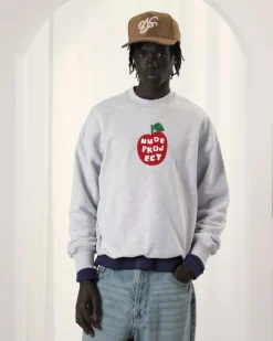 Nude Project Apple Crew Sweatshirt Grey Melange Sale