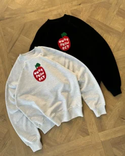 Nude Project Apple Crew Sweatshirt Grey Melange Sale