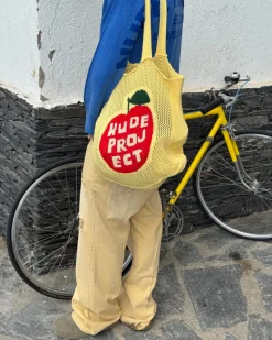 Nude Project Apple Crochet Bag Yellow New