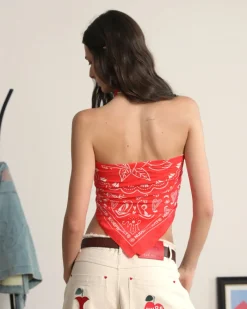 Nude Project Bandana Handkerchief Red Best
