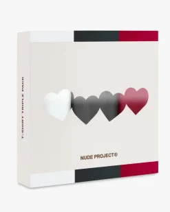 Nude Project Basic Tee White/Ash/Burgundy 3Xpack Hot