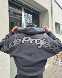 Nude Project Beast Zip-Up Hoodie Ash Fashion