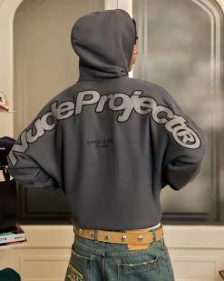 Nude Project Beast Zip-Up Hoodie Ash Fashion