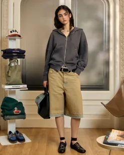 Nude Project Beast Zip-Up Hoodie Ash Fashion