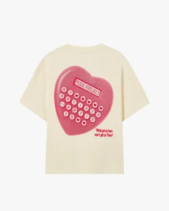 Nude Project Calculator Tee Marshmallow Online