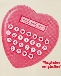 Nude Project Calculator Tee Marshmallow Online