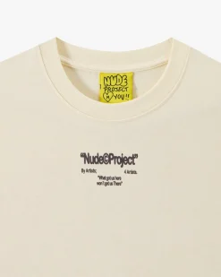 Nude Project Calculator Tee Marshmallow Online