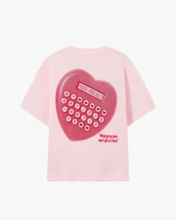 Nude Project Calculator Tee Pink Hot
