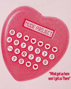 Nude Project Calculator Tee Pink Hot