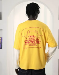 Nude Project Call Tee Yellow Sale