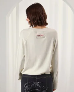 Nude Project Cerise Knit Sweater Marshmallow Fashion