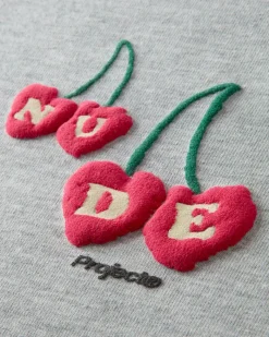 Nude Project Cerise Top Grey Melange Fashion