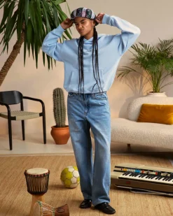 Nude Project Champion Hoodie Light Blue Discount