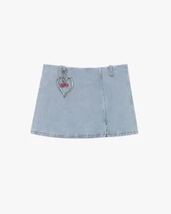 Nude Project Cherry Denim Skirt Hot