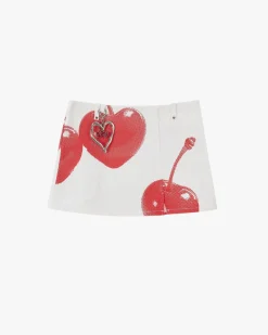 Nude Project Cherry White Skirt Discount