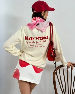 Nude Project Cherry White Skirt Discount