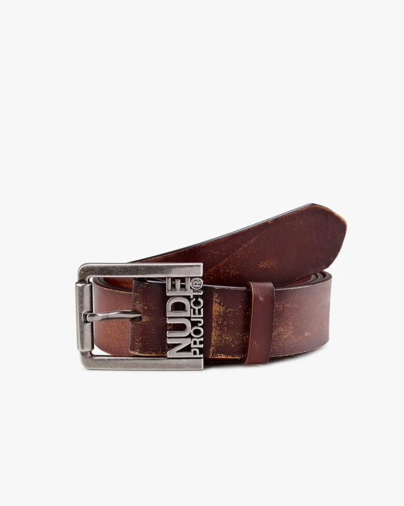 Nude Project Classic Belt Worn Brown Fashion