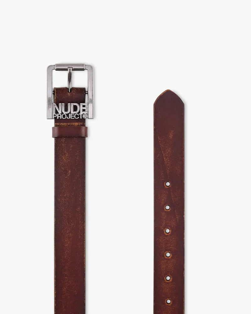 Nude Project Classic Belt Worn Brown Fashion