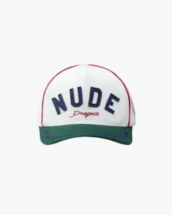 Nude Project Classic Varsity Cap White Hot