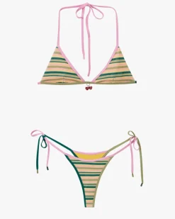 Nude Project Costa Bikini Bottom Stripes Sale