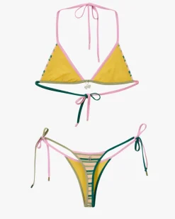 Nude Project Costa Bikini Bottom Stripes Sale