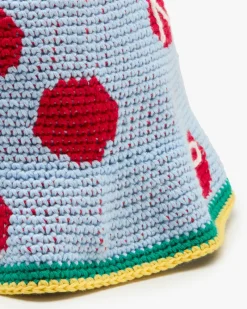 Nude Project Crochet Bucket Blue Outlet