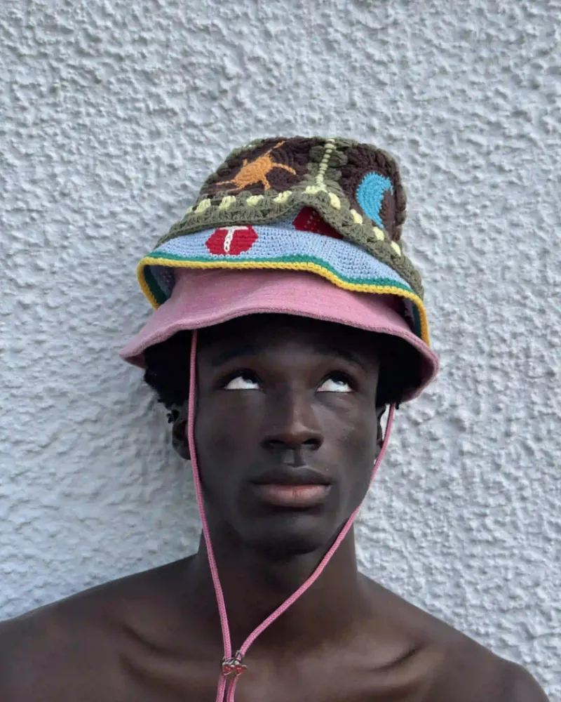 Nude Project Crochet Bucket Brown Best