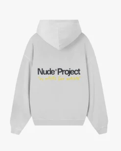 Nude Project Cult Hoodie Washed Light Grey Best