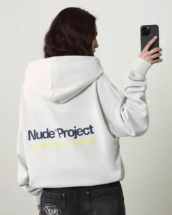 Nude Project Cult Hoodie Washed Light Grey Best