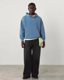 Nude Project Cult Hoodie Washed Stone Blue Outlet