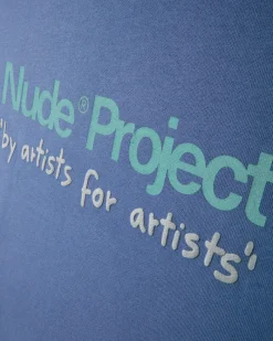 Nude Project Cult Sweatshirt Washed Stone Blue Online