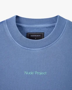 Nude Project Cult Sweatshirt Washed Stone Blue Online