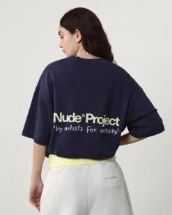 Nude Project Cult Tee Washed Navy Hot
