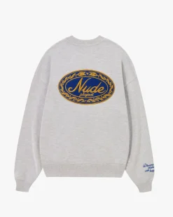 Nude Project Déclaration Sweatshirt Grey Melange Sale