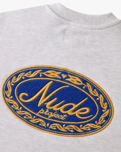 Nude Project Déclaration Sweatshirt Grey Melange Sale