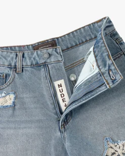 Nude Project Denim Shorts Lace Clearance