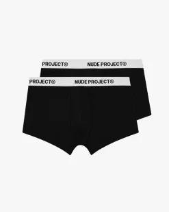 Nude Project Essential Boxer Black 2Xpack Sale