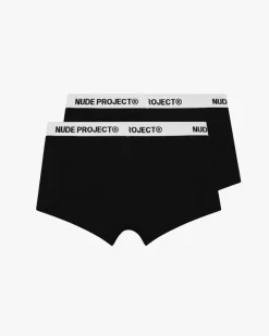 Nude Project Essential Boxer Black 2Xpack Sale