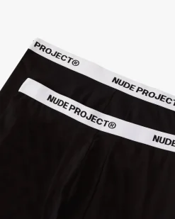 Nude Project Essential Boxer Black 2Xpack Sale
