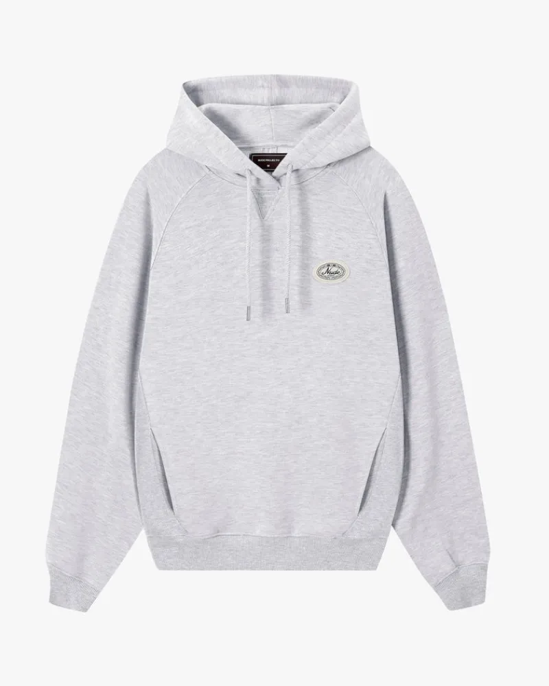 Nude Project Essentials Hoodie Grey Melange Outlet