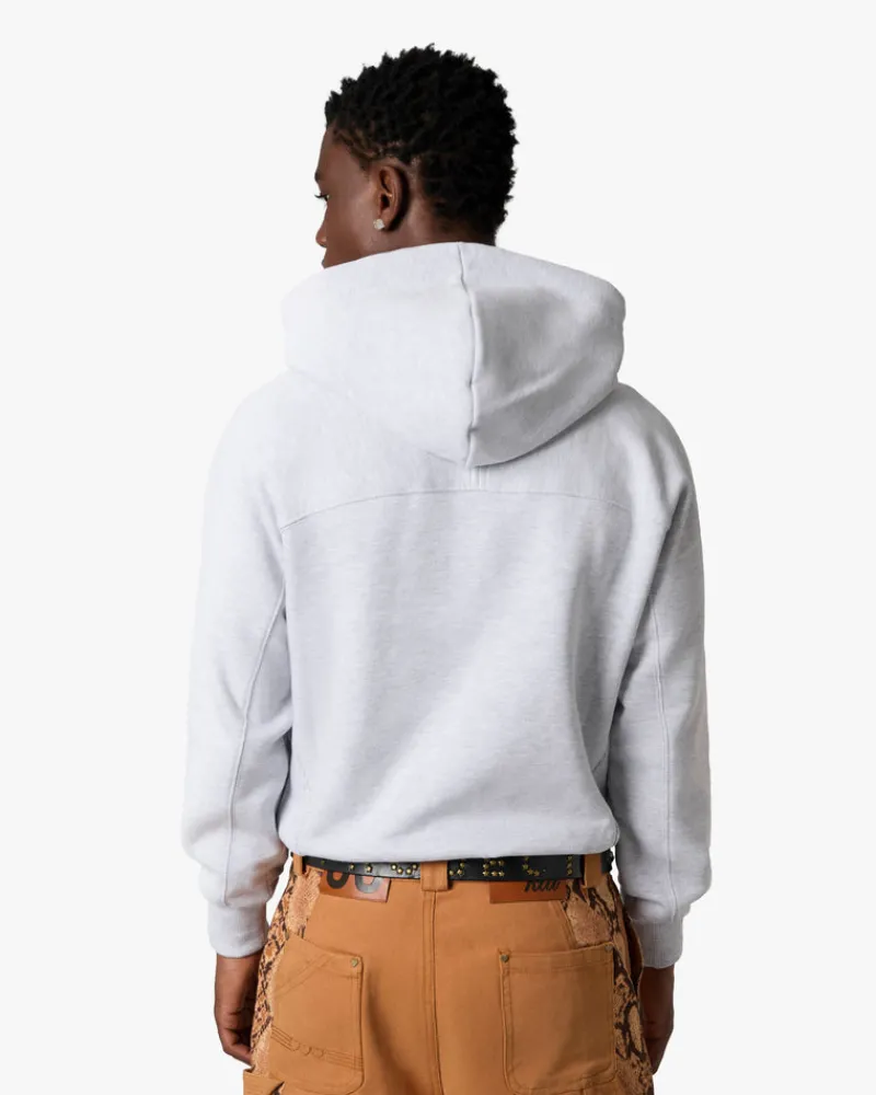 Nude Project Essentials Hoodie Grey Melange Outlet