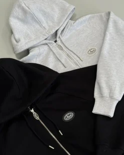 Nude Project Essentials Zip-Up Hoodie Black Fashion