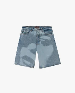 Nude Project Face Denim Shorts Fashion
