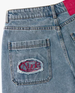 Nude Project Face Denim Shorts Fashion