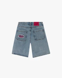 Nude Project Face Denim Shorts Fashion